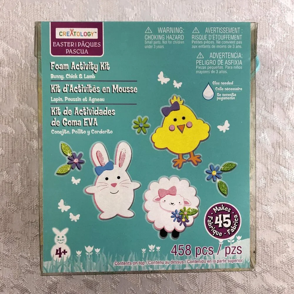 Creatology Easter Kids Craft Bundle: Foam Kits, Magic Paint, Bunnies & Eggs NOS